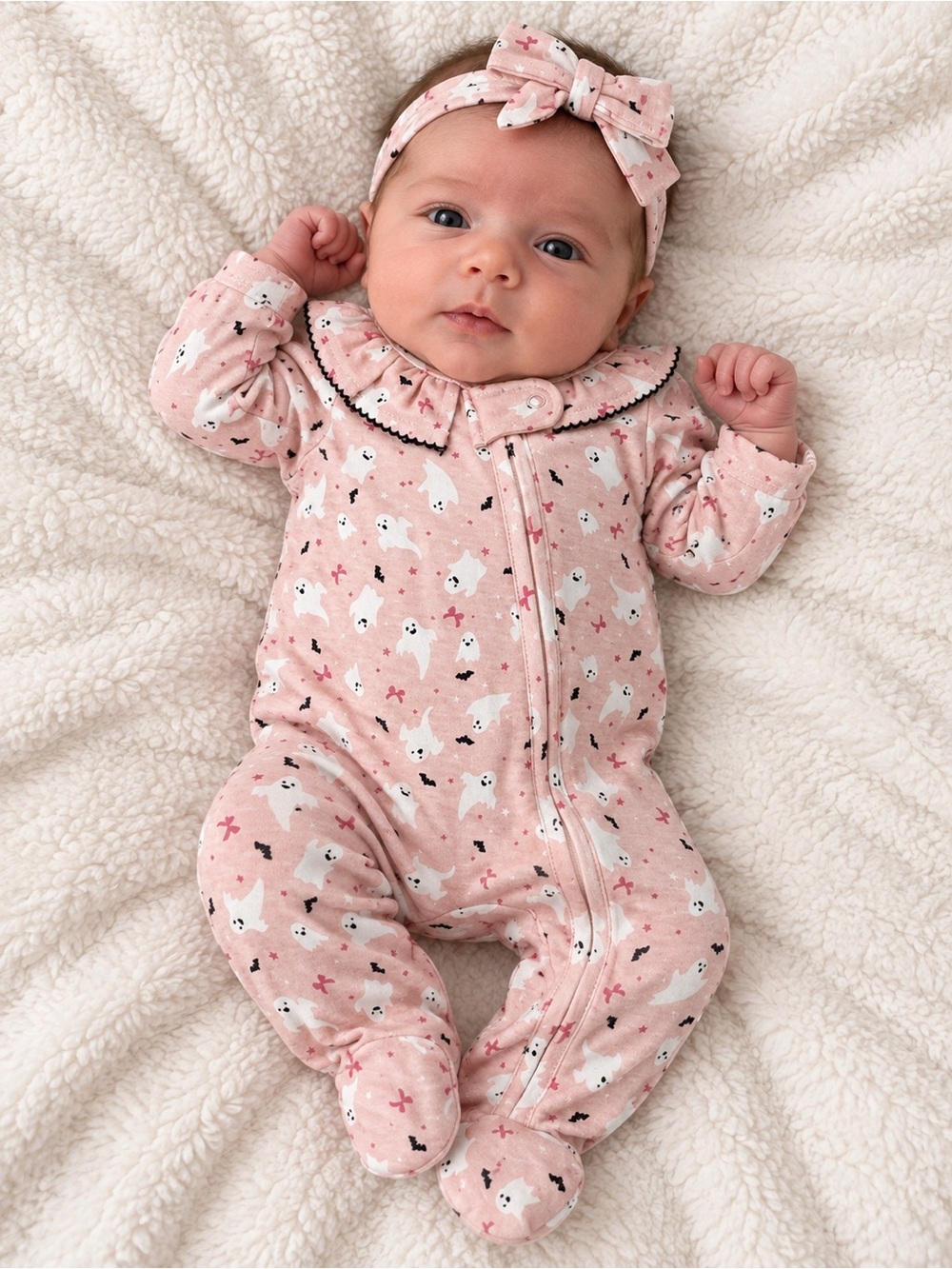 Nicole Milller Baby 2-piece Halloween Ghost Set